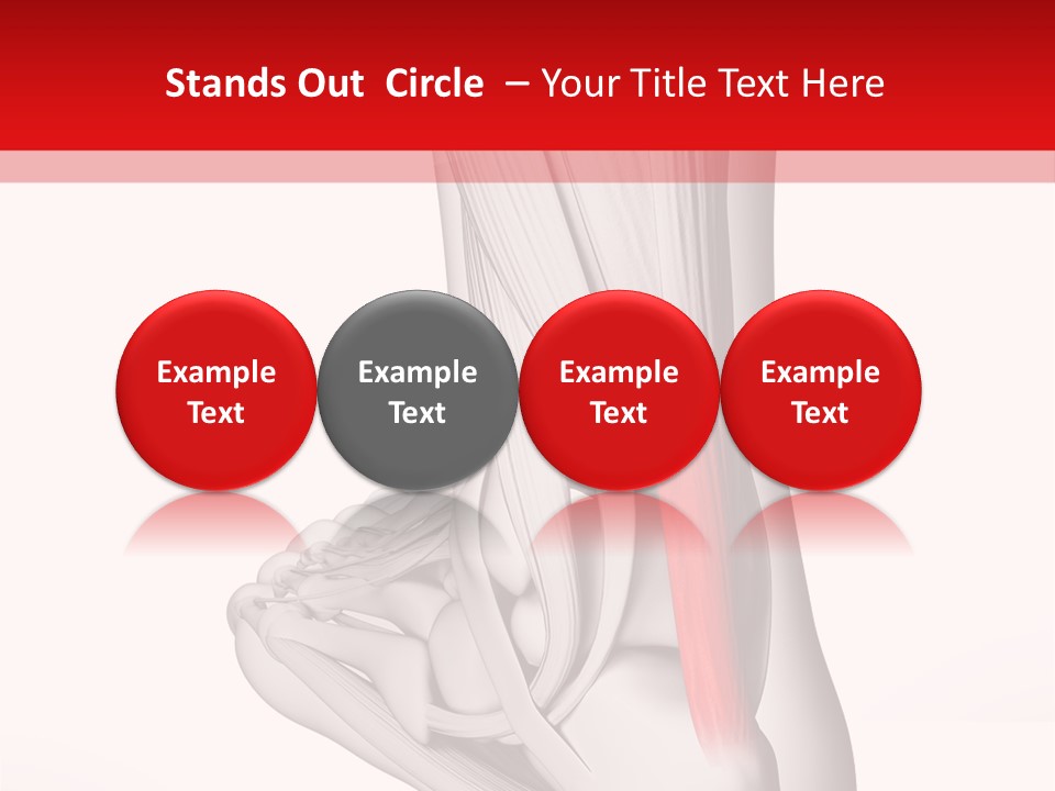 A Medical Powerpoint Presentation With A Picture Of A Foot PowerPoint Template