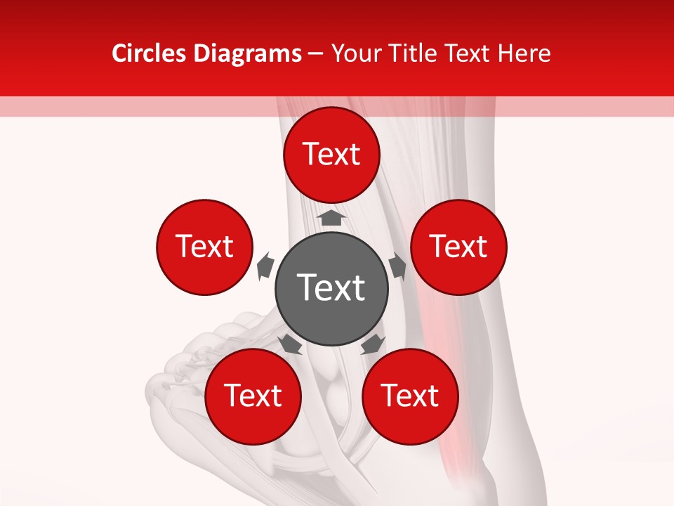A Medical Powerpoint Presentation With A Picture Of A Foot PowerPoint Template