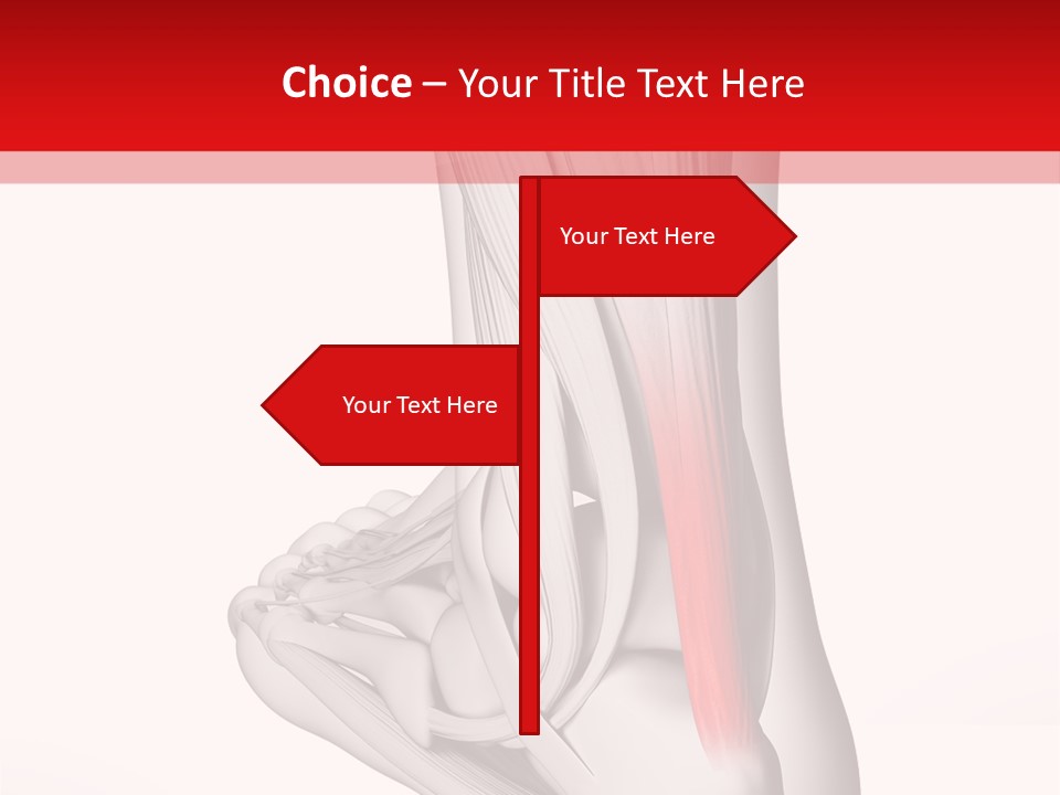 A Medical Powerpoint Presentation With A Picture Of A Foot PowerPoint Template