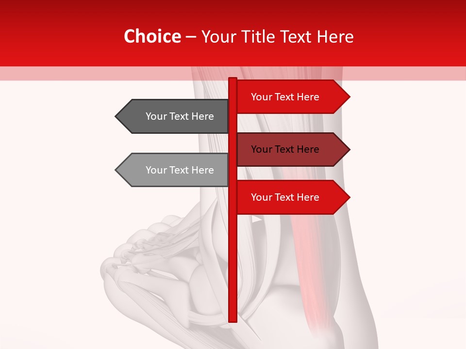 A Medical Powerpoint Presentation With A Picture Of A Foot PowerPoint Template
