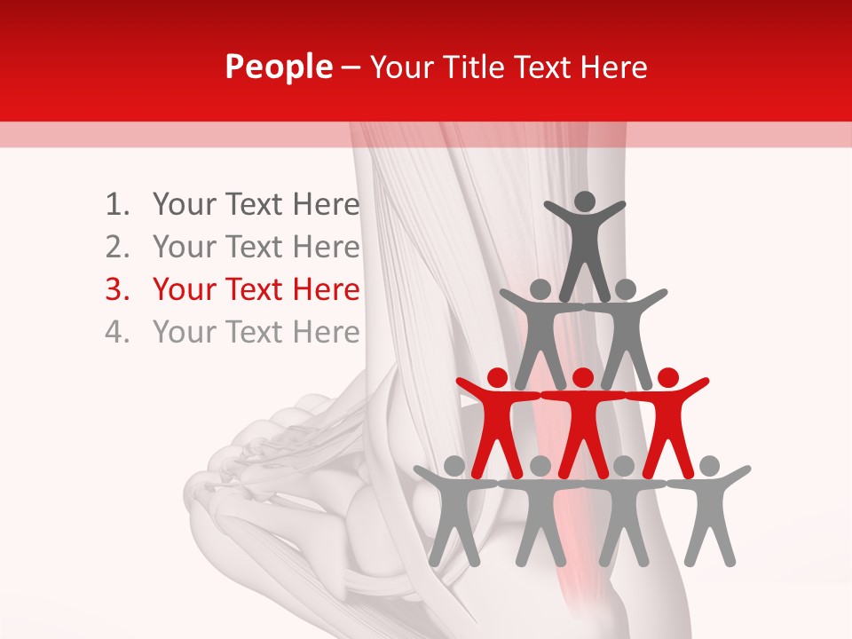 A Medical Powerpoint Presentation With A Picture Of A Foot PowerPoint Template