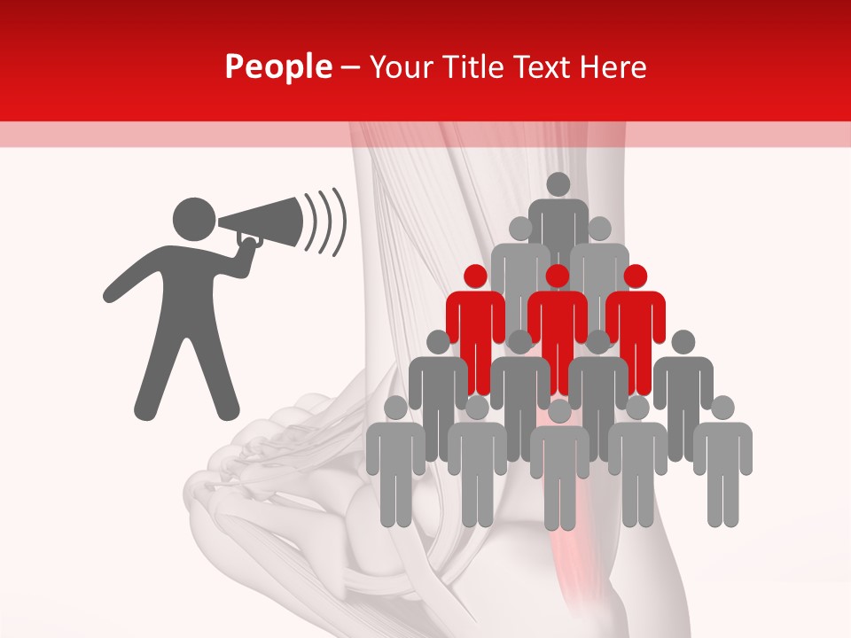 A Medical Powerpoint Presentation With A Picture Of A Foot PowerPoint Template