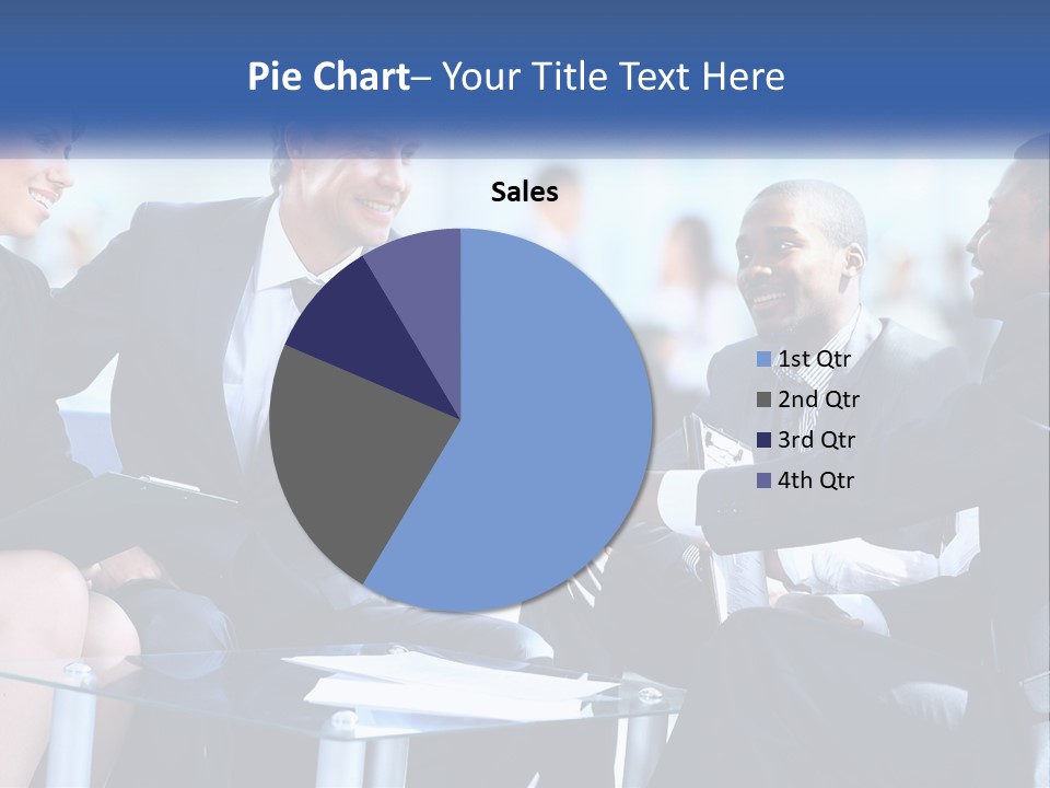 A Group Of Business People Shaking Hands Over A Table PowerPoint Template