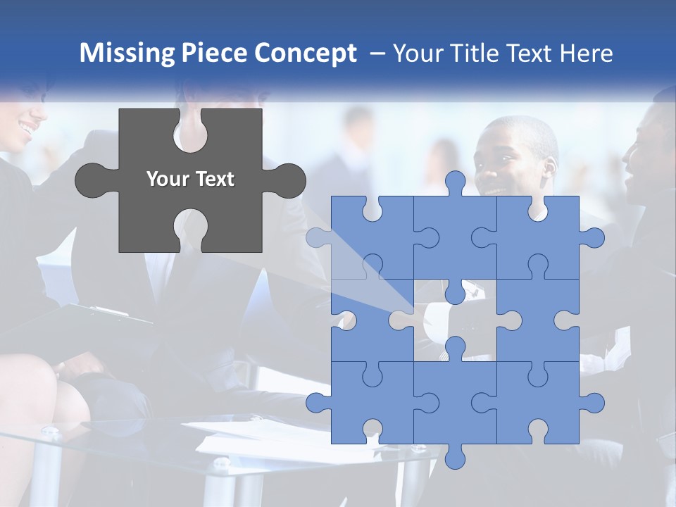 A Group Of Business People Shaking Hands Over A Table PowerPoint Template