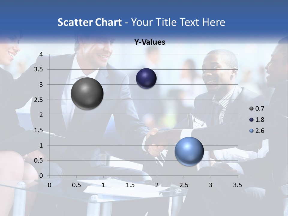 A Group Of Business People Shaking Hands Over A Table PowerPoint Template