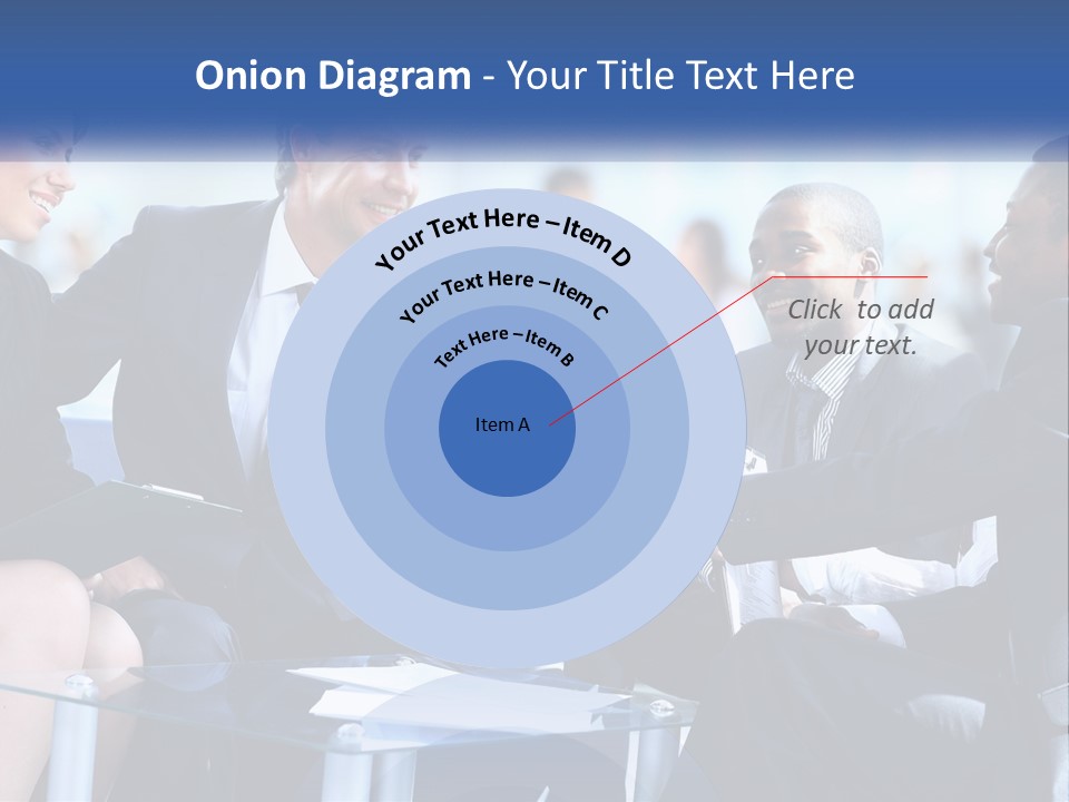 A Group Of Business People Shaking Hands Over A Table PowerPoint Template