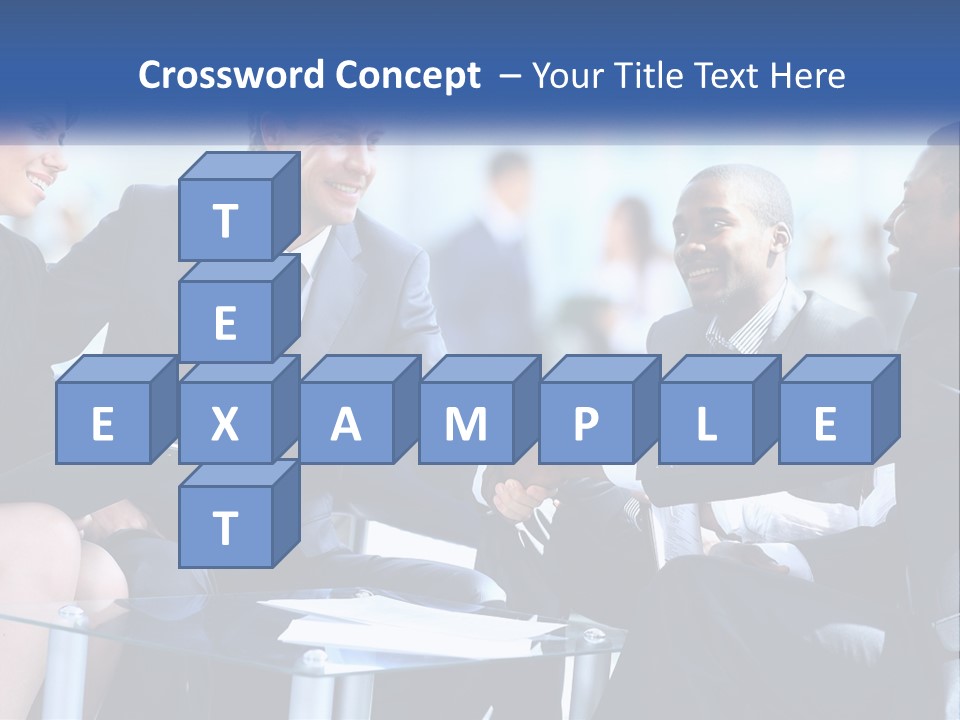 A Group Of Business People Shaking Hands Over A Table PowerPoint Template