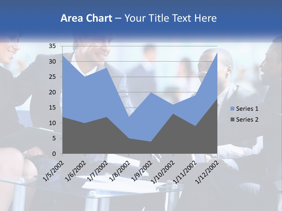 A Group Of Business People Shaking Hands Over A Table PowerPoint Template