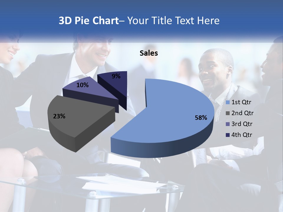 A Group Of Business People Shaking Hands Over A Table PowerPoint Template