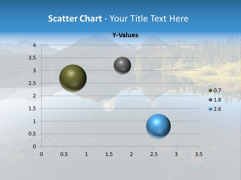 A Lake With Mountains In The Background And A Blue Sky PowerPoint Template