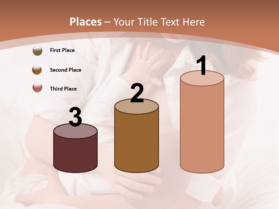 A Woman Holding A Baby In Her Arms PowerPoint Template