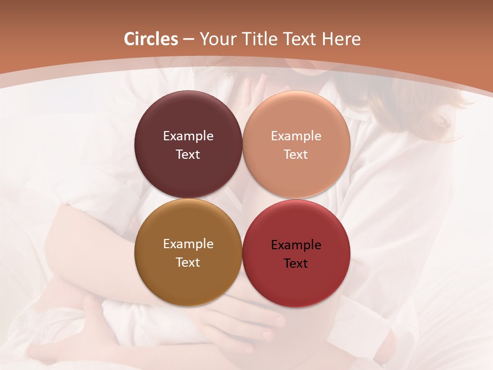 A Woman Holding A Baby In Her Arms PowerPoint Template