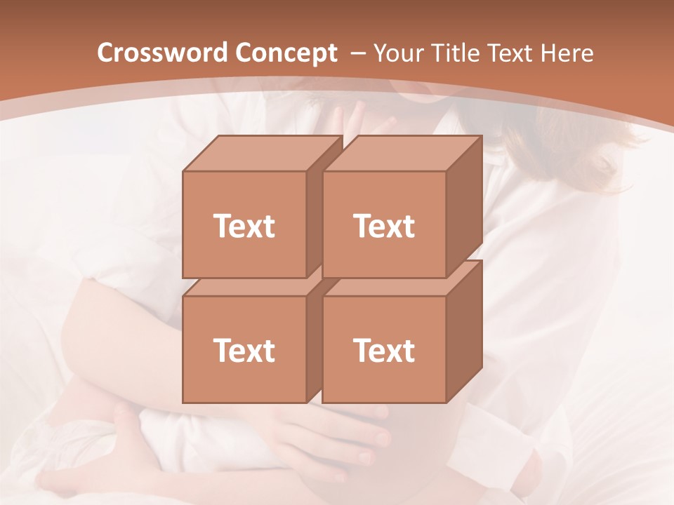 A Woman Holding A Baby In Her Arms PowerPoint Template