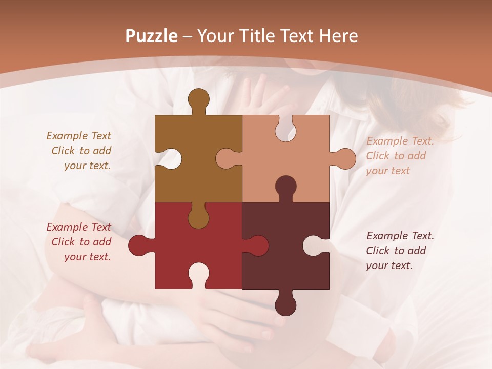 A Woman Holding A Baby In Her Arms PowerPoint Template
