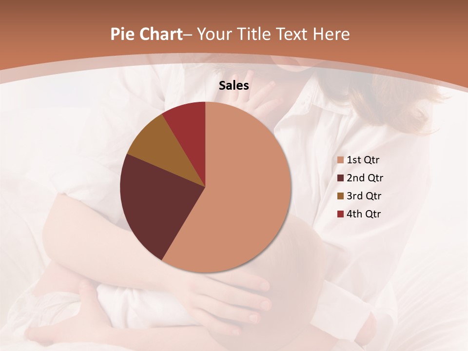 A Woman Holding A Baby In Her Arms PowerPoint Template