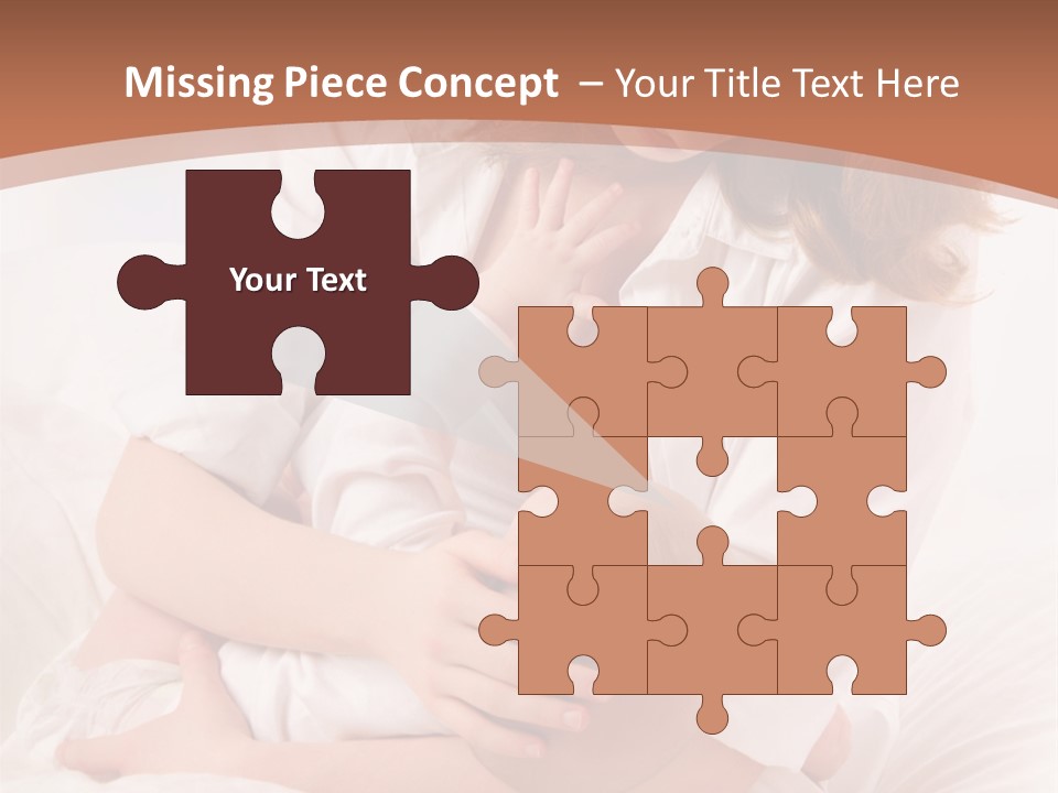 A Woman Holding A Baby In Her Arms PowerPoint Template