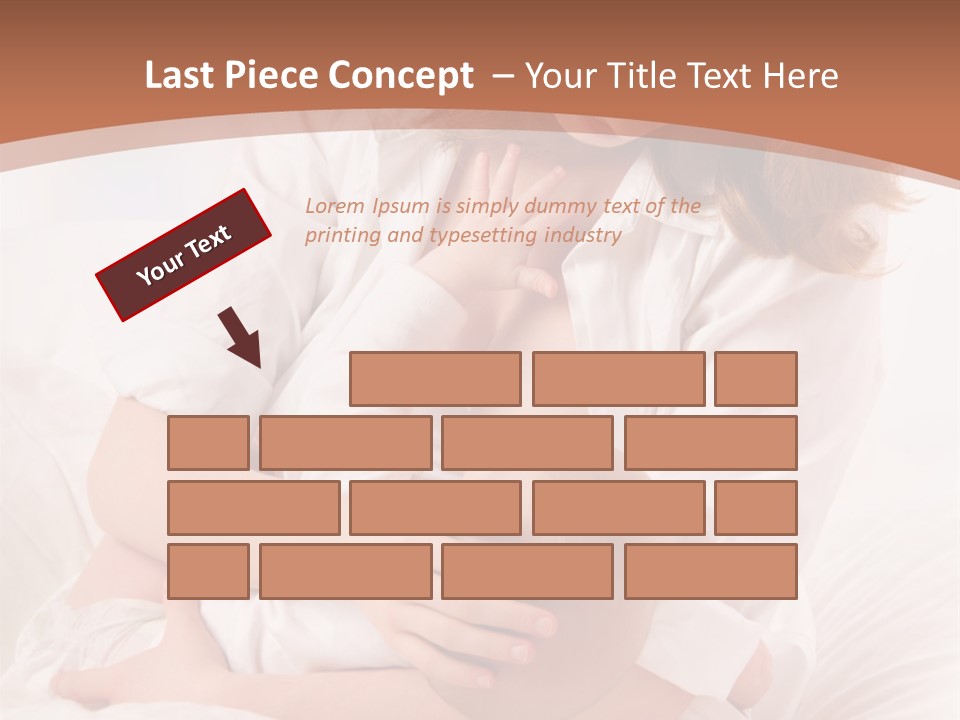 A Woman Holding A Baby In Her Arms PowerPoint Template