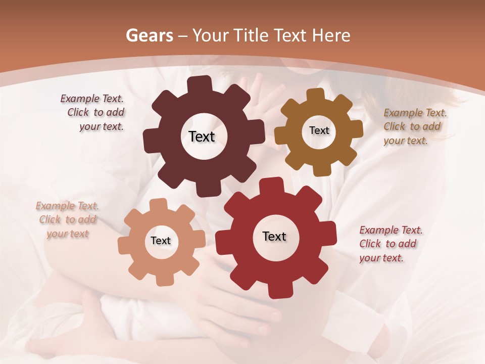 A Woman Holding A Baby In Her Arms PowerPoint Template