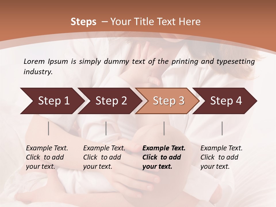 A Woman Holding A Baby In Her Arms PowerPoint Template