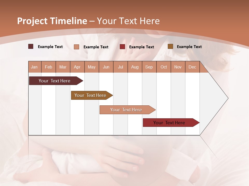 A Woman Holding A Baby In Her Arms PowerPoint Template