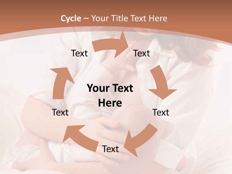 A Woman Holding A Baby In Her Arms PowerPoint Template
