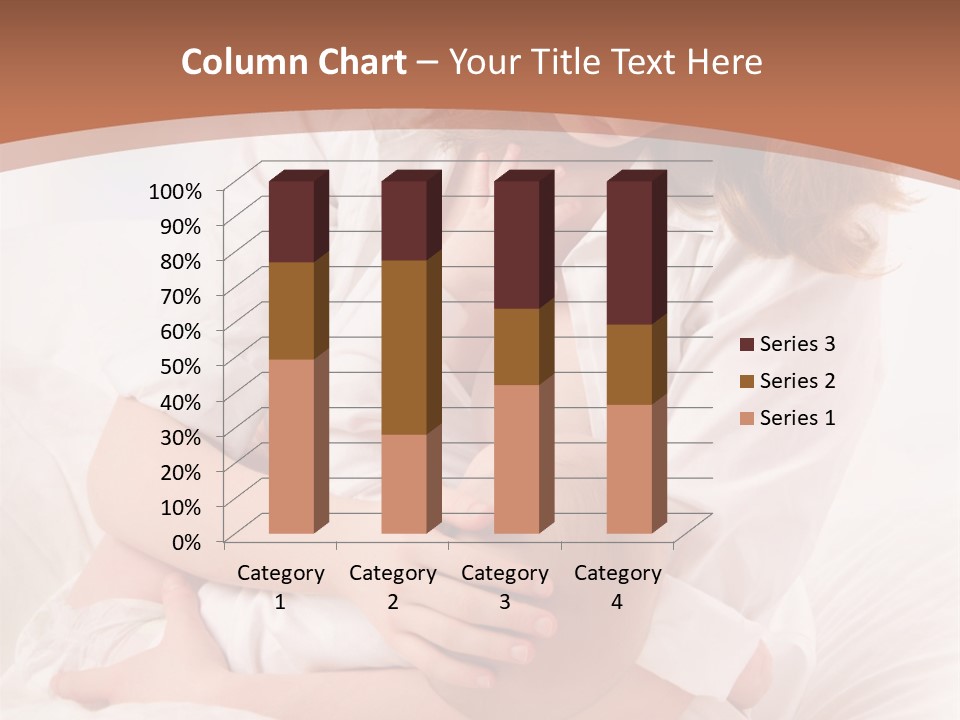 A Woman Holding A Baby In Her Arms PowerPoint Template