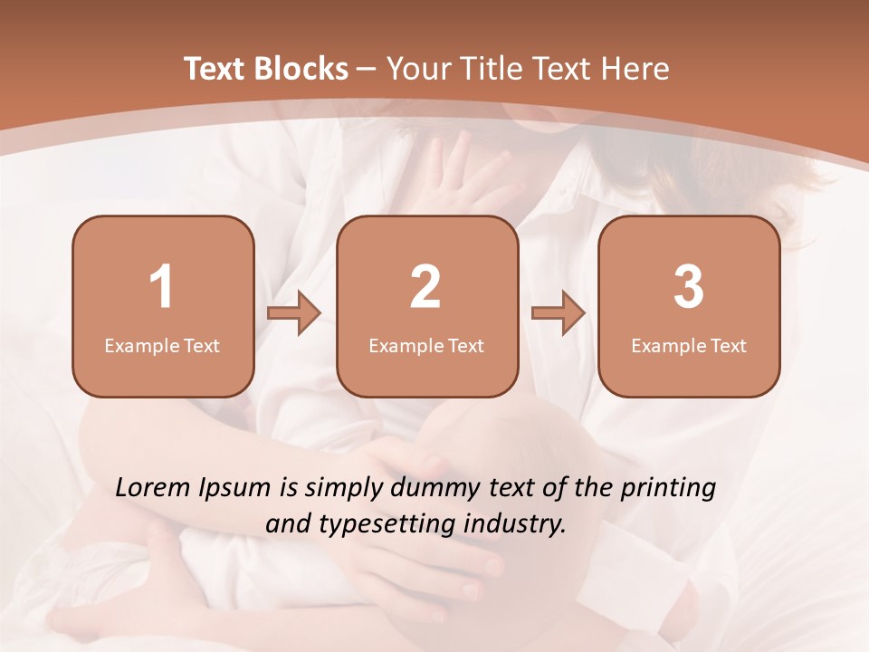 A Woman Holding A Baby In Her Arms PowerPoint Template