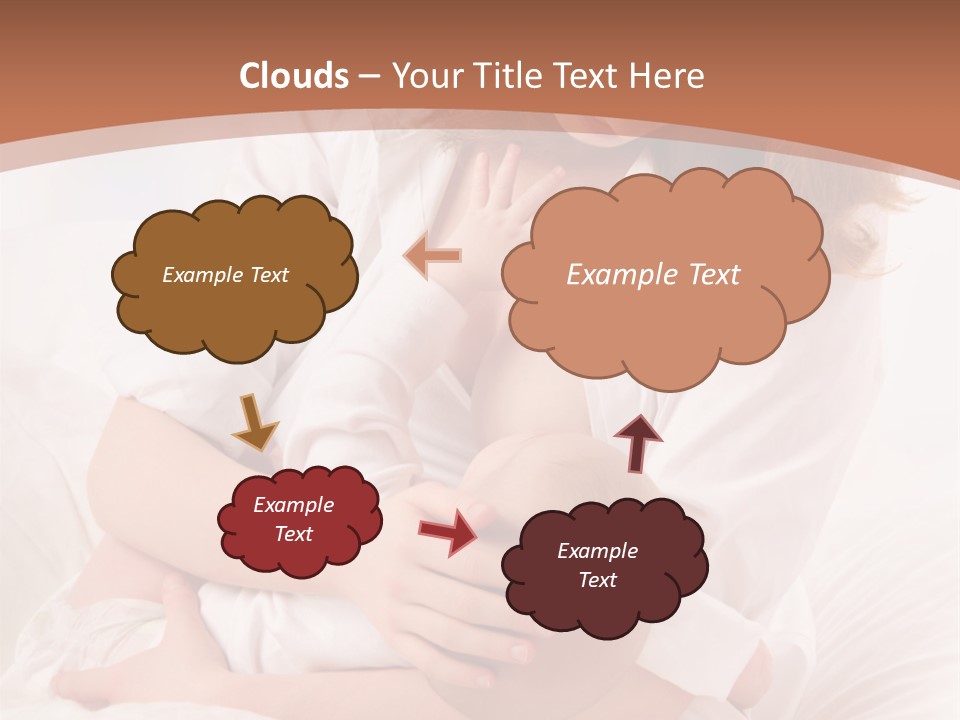 A Woman Holding A Baby In Her Arms PowerPoint Template