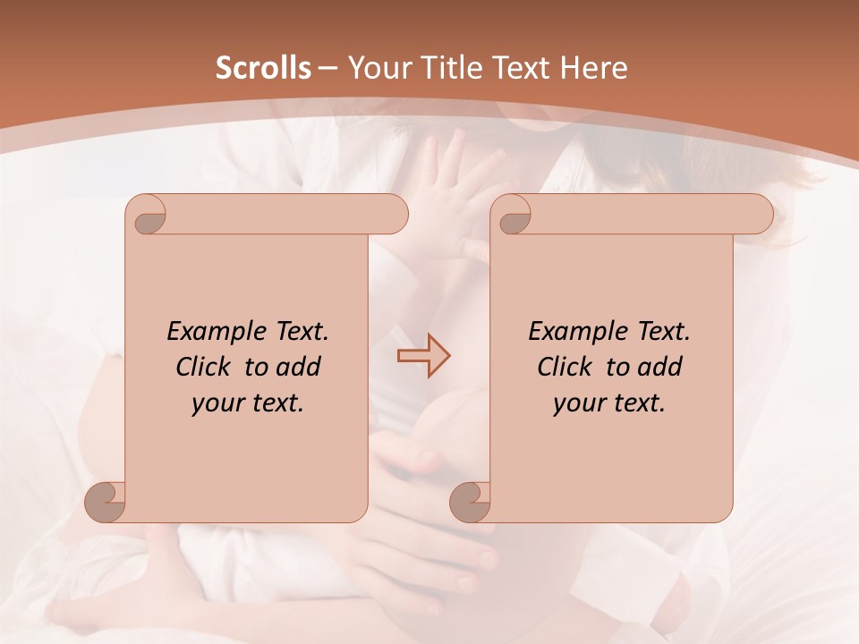 A Woman Holding A Baby In Her Arms PowerPoint Template