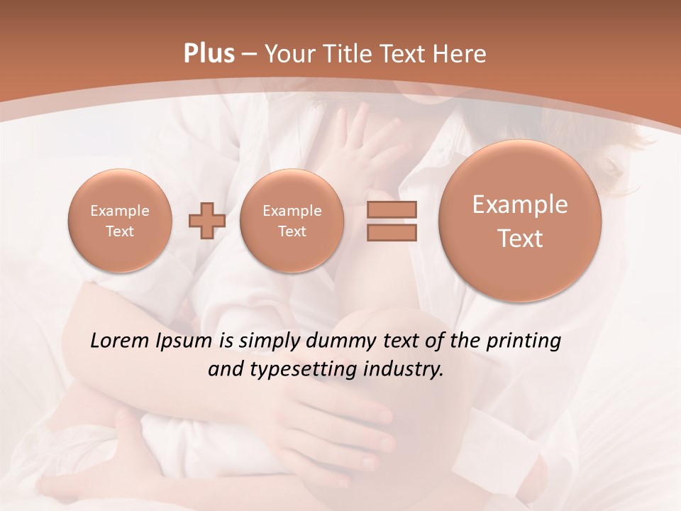 A Woman Holding A Baby In Her Arms PowerPoint Template