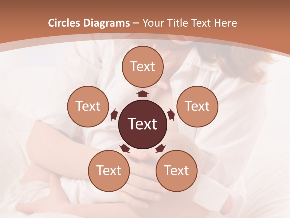 A Woman Holding A Baby In Her Arms PowerPoint Template