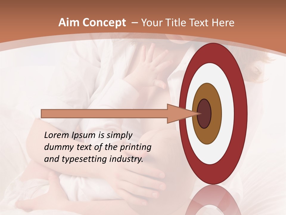 A Woman Holding A Baby In Her Arms PowerPoint Template
