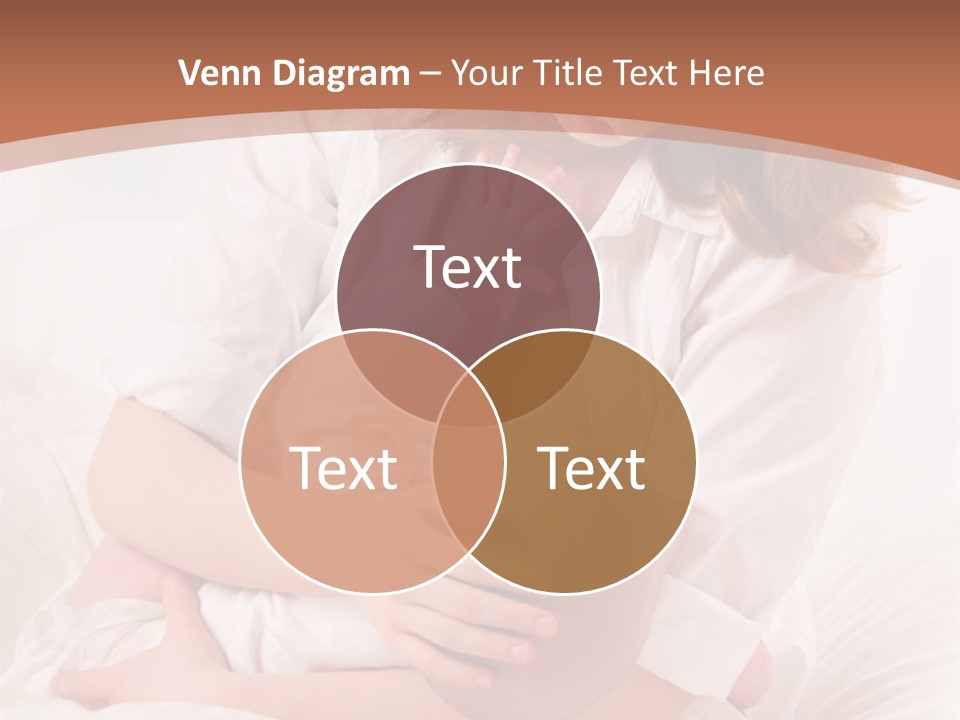 A Woman Holding A Baby In Her Arms PowerPoint Template