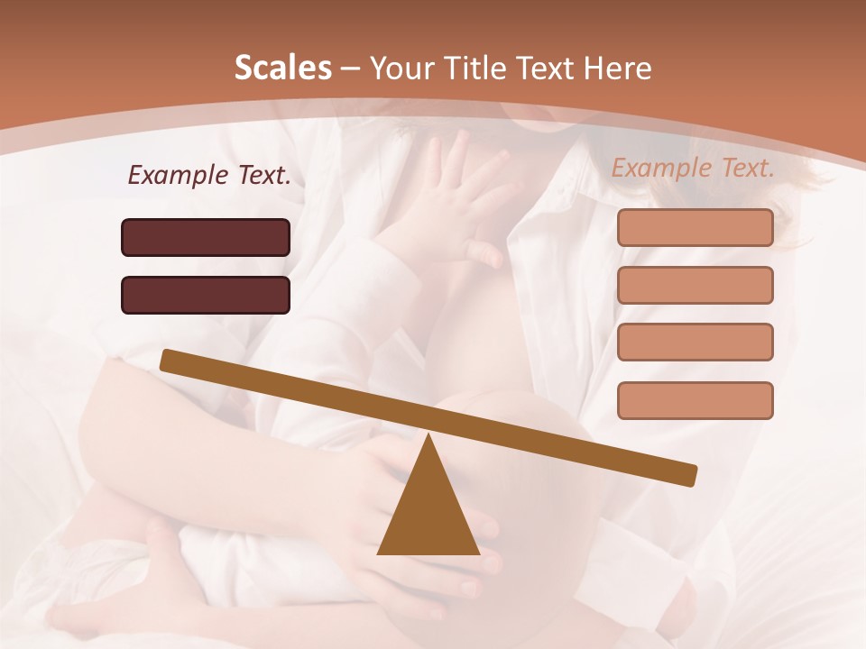 A Woman Holding A Baby In Her Arms PowerPoint Template
