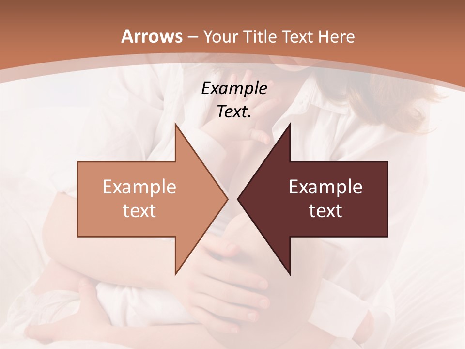 A Woman Holding A Baby In Her Arms PowerPoint Template