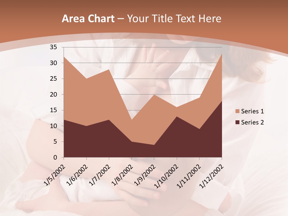 A Woman Holding A Baby In Her Arms PowerPoint Template