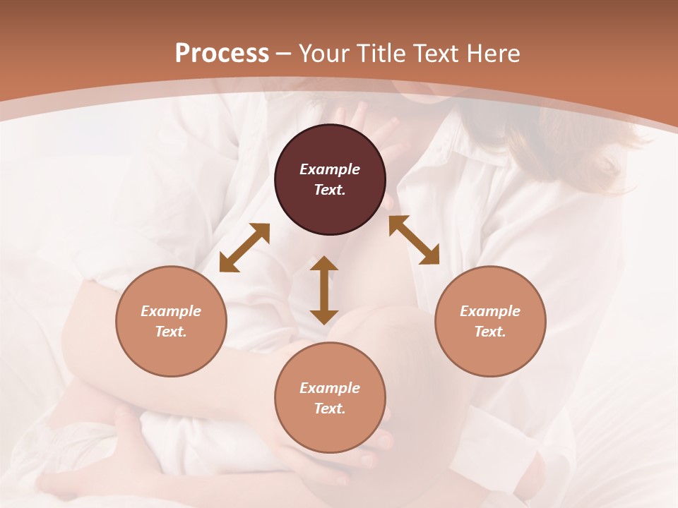 A Woman Holding A Baby In Her Arms PowerPoint Template
