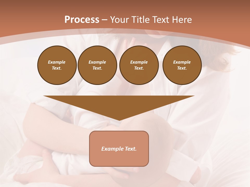 A Woman Holding A Baby In Her Arms PowerPoint Template