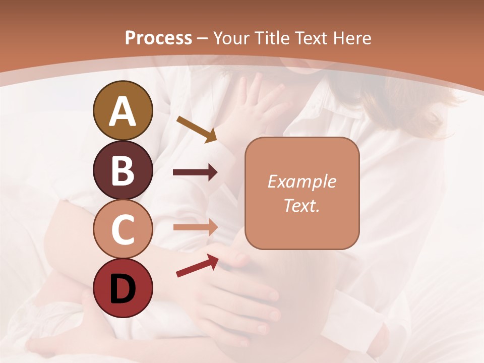 A Woman Holding A Baby In Her Arms PowerPoint Template