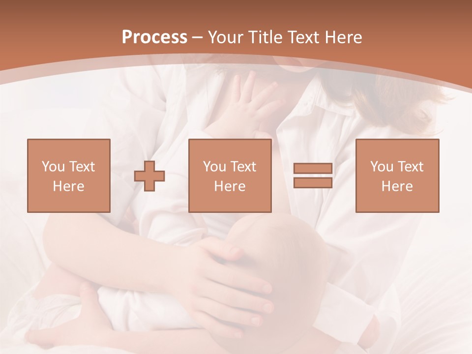 A Woman Holding A Baby In Her Arms PowerPoint Template
