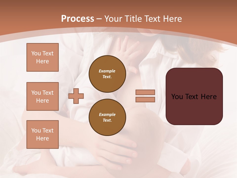 A Woman Holding A Baby In Her Arms PowerPoint Template