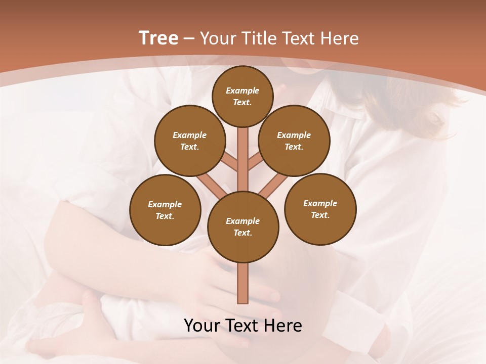 A Woman Holding A Baby In Her Arms PowerPoint Template