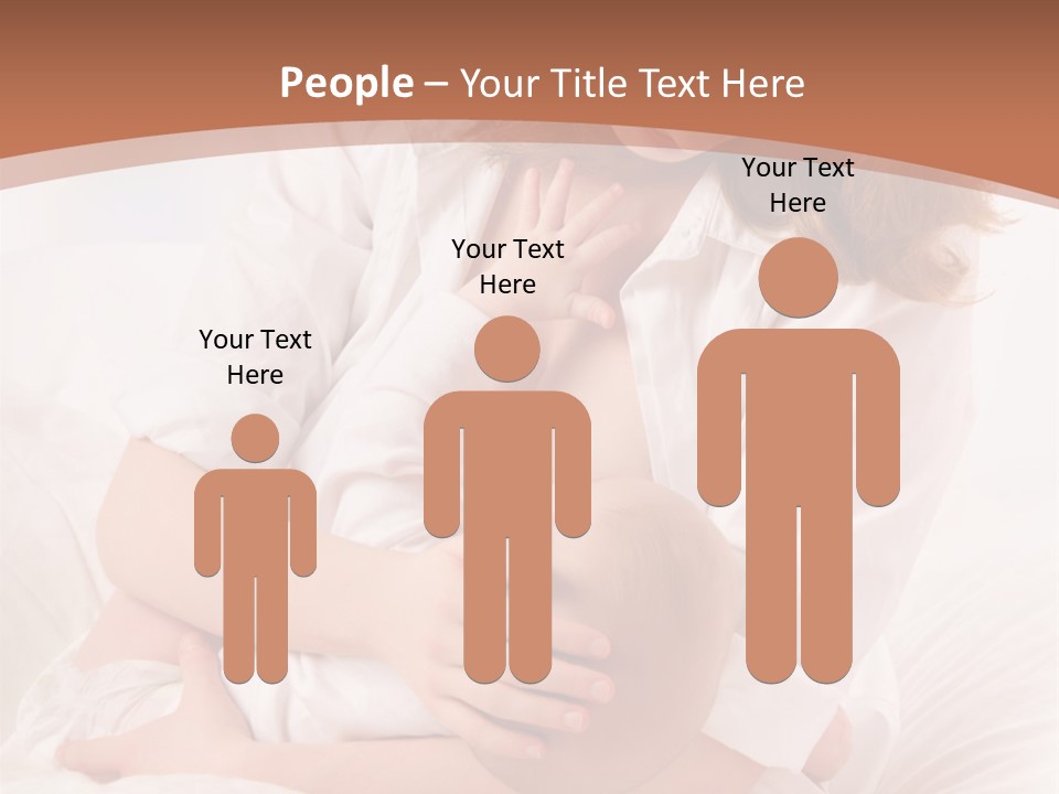 A Woman Holding A Baby In Her Arms PowerPoint Template