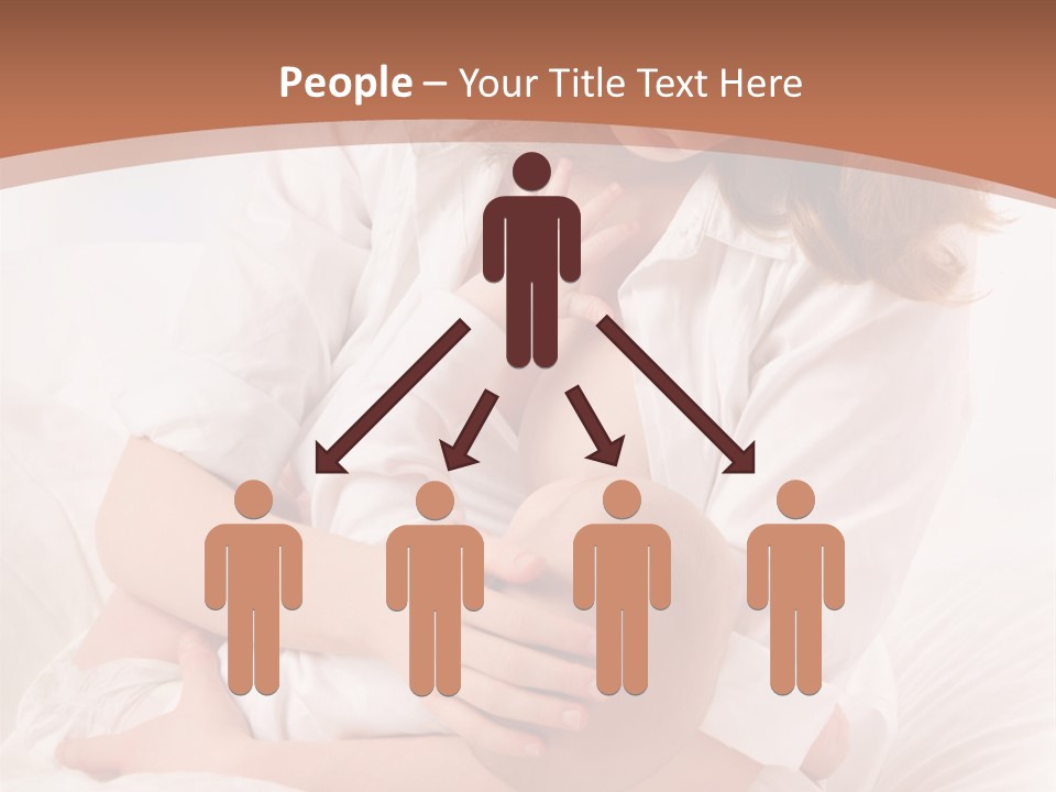 A Woman Holding A Baby In Her Arms PowerPoint Template