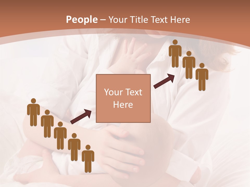 A Woman Holding A Baby In Her Arms PowerPoint Template