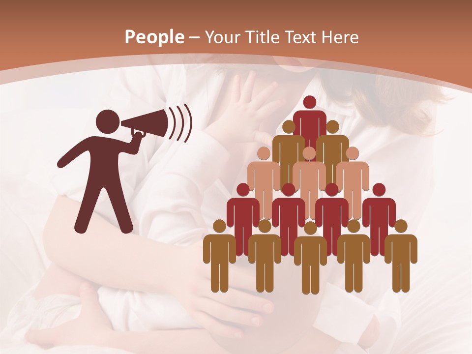 A Woman Holding A Baby In Her Arms PowerPoint Template