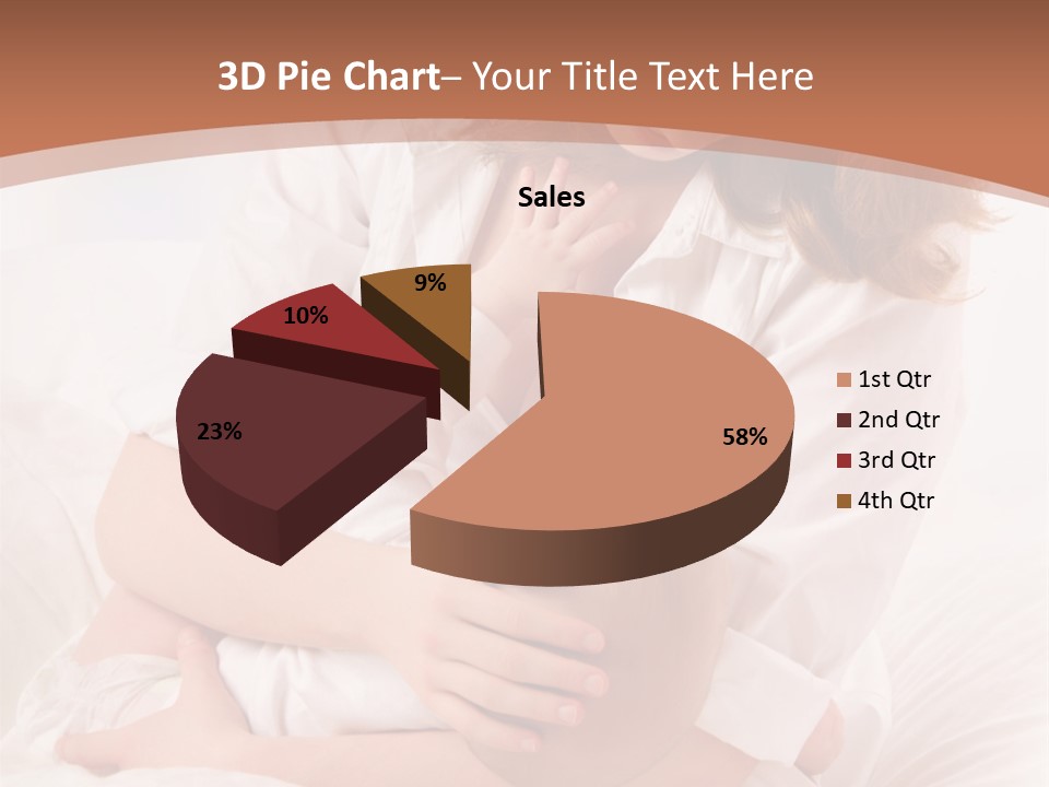 A Woman Holding A Baby In Her Arms PowerPoint Template