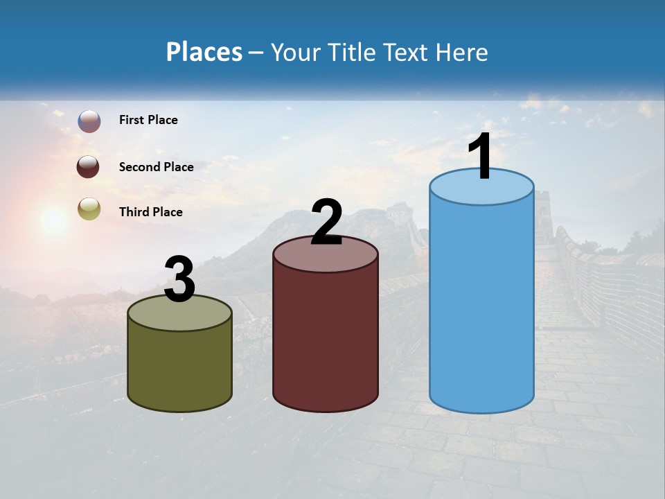 A Picture Of The Great Wall Of China PowerPoint Template