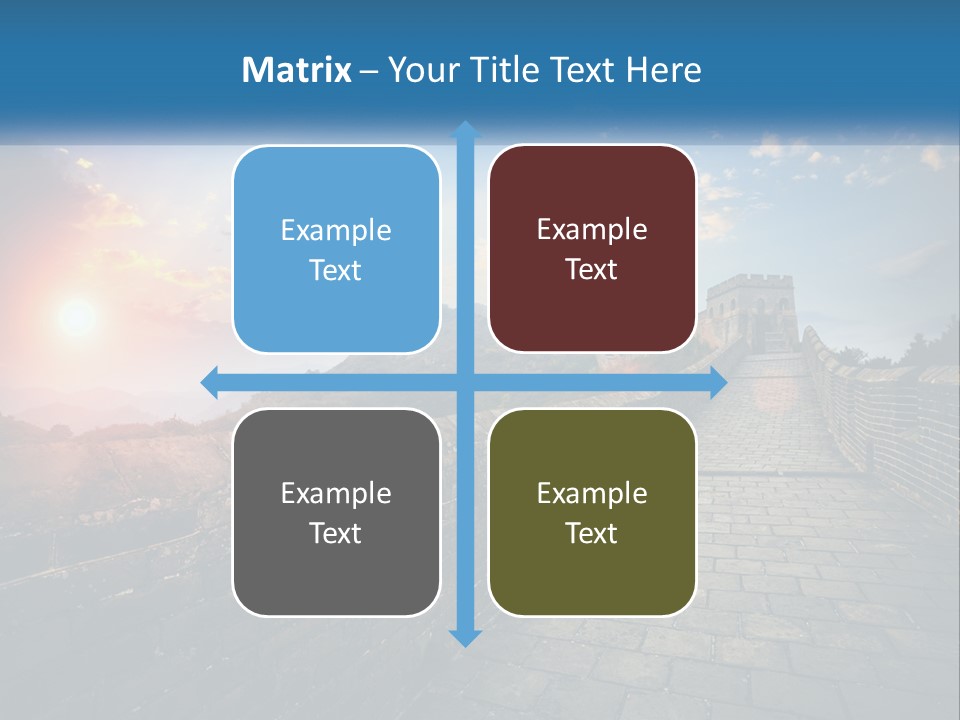 A Picture Of The Great Wall Of China PowerPoint Template