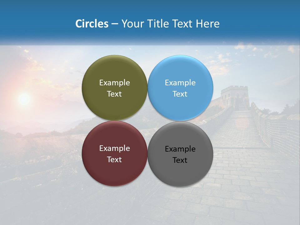 A Picture Of The Great Wall Of China PowerPoint Template